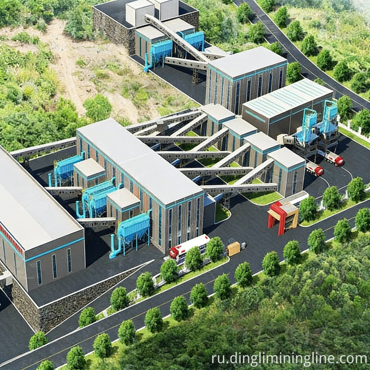 Skid-Mounted Stone Crushing Line